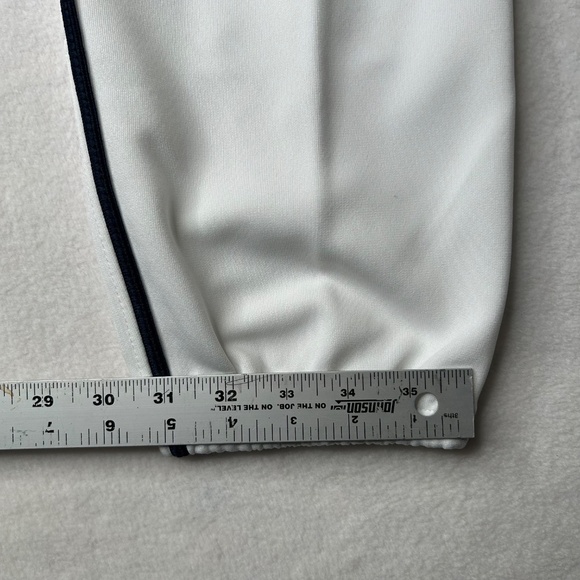 Mizuno NWT NEW Women's Medium White Belted Pipe Full-Length Softball Pants - Picture 7 of 13